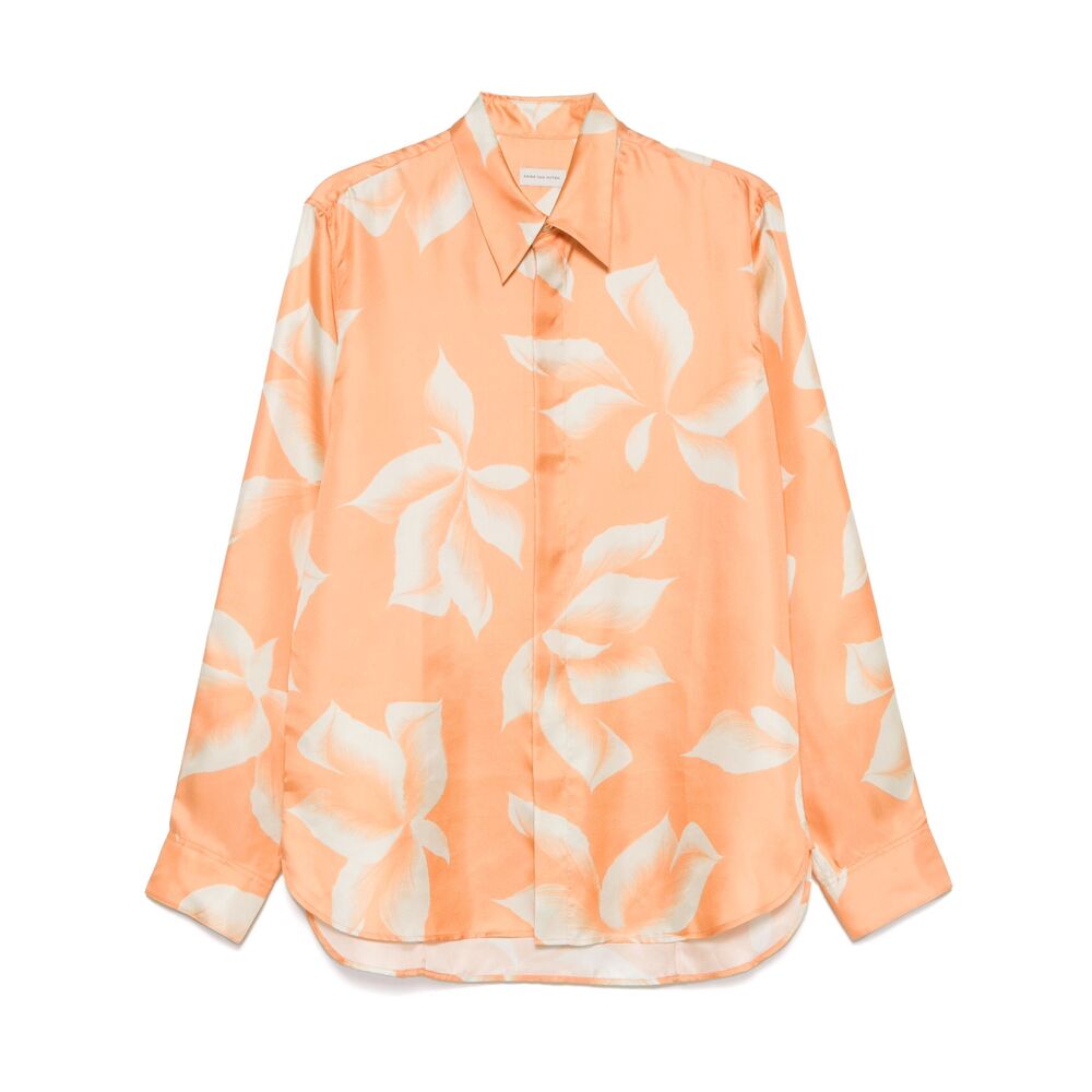 Dries Van Noten Shirts - Orange, Neutral | ddaaef034edc60de8fe334f8bd5e2530a87485e1