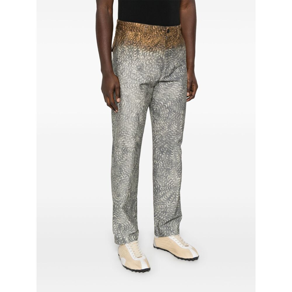 Dries Van Noten Pants - Gray, Brown | c76c55ba7ac525c9cd00fd547335c7d840c88abc