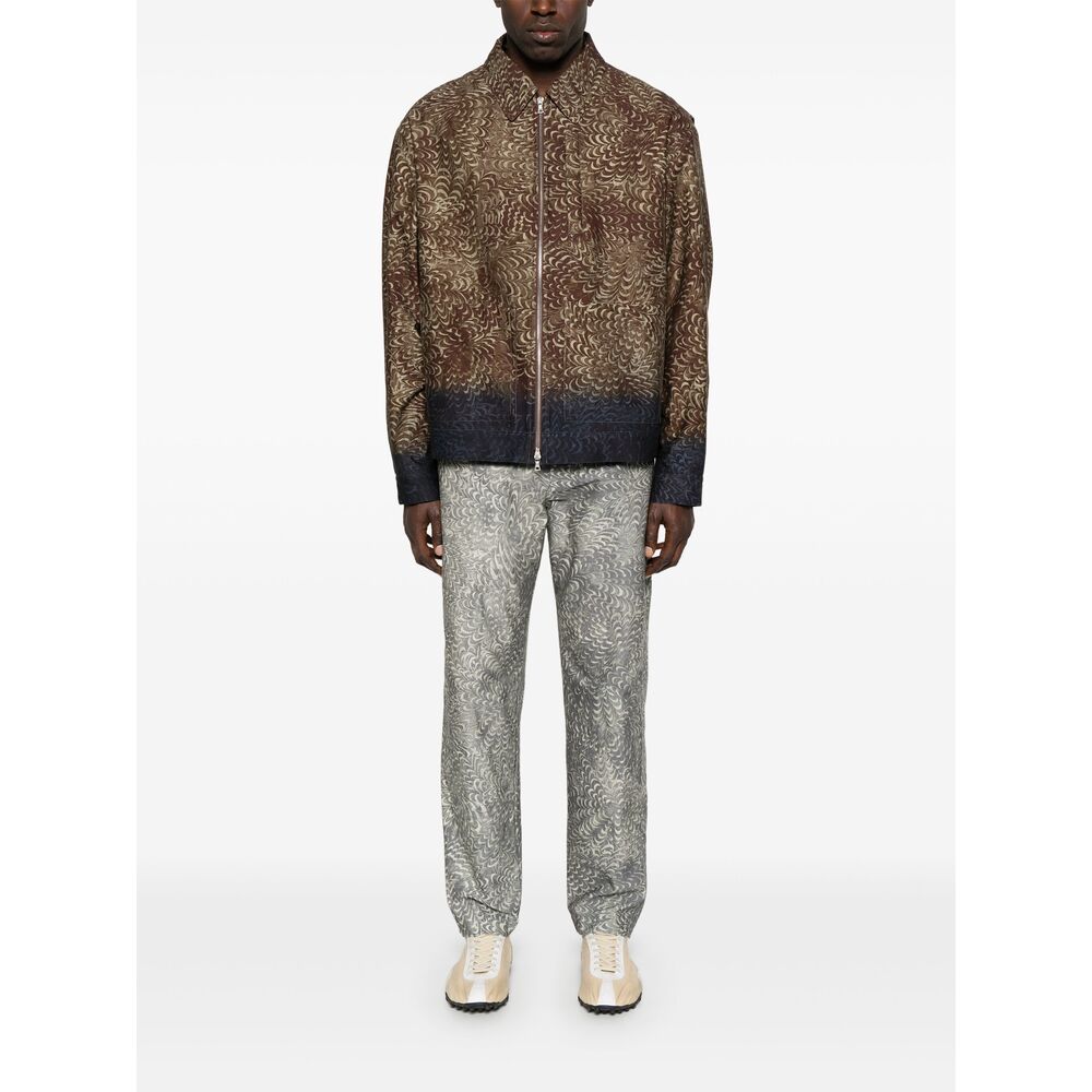 Dries Van Noten Pants - Gray, Brown | b349f3be086b588640028a87e31f99d17e87855d