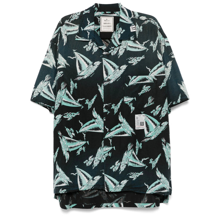 Maison Mihara Yasuhiro Shirts - Black, Blue | 848ba40c6a41b11c5f4a27480a87dfbc210dfb91