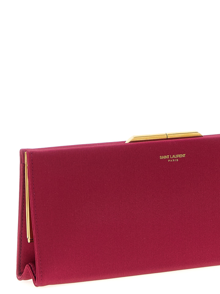 Saint Laurent Midnight Piccola Clutch - Fuchsia | c00975b2666e7e0874e0b9dc7d7996dd0c0c0af2