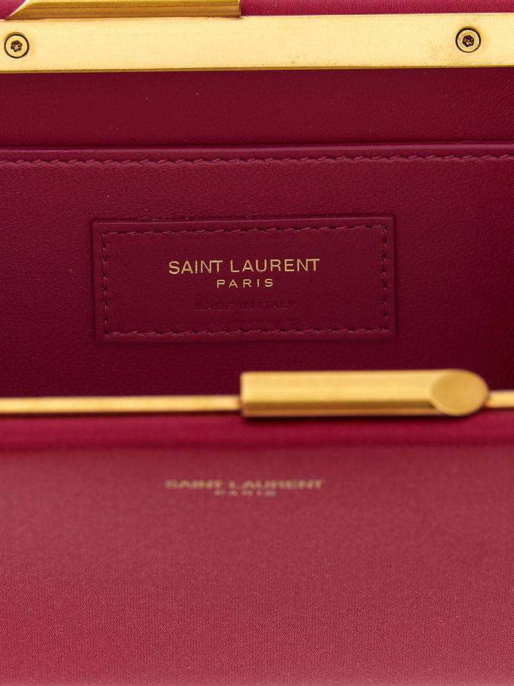 Saint Laurent Midnight Piccola Clutch - Fuchsia | 60e4fa4b954312460bd3a2cca50ac5fda008affd