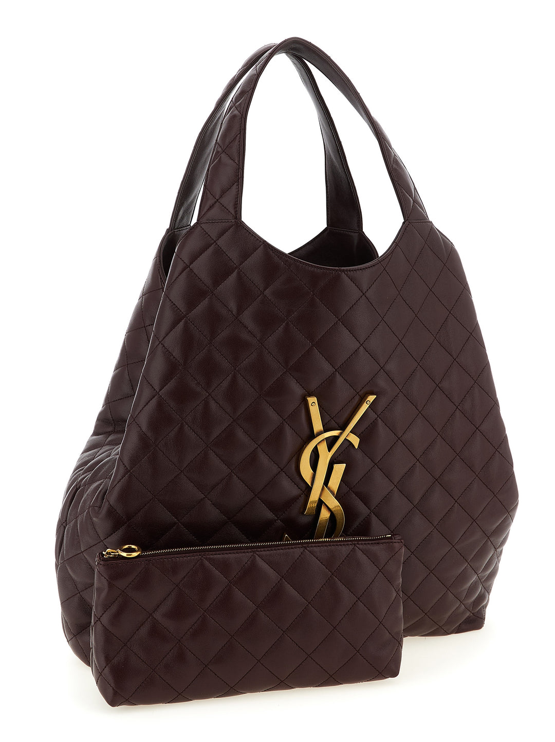 Saint Laurent Icare Tote Bag - Bordeaux | 84f0c73498e2881c1cedbf92ecf08dea9e43d928
