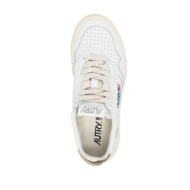 Autry Sneakers - White, Gold | a1beefad63dbbaa515e4f7bb7c52c8df25b6e3fa