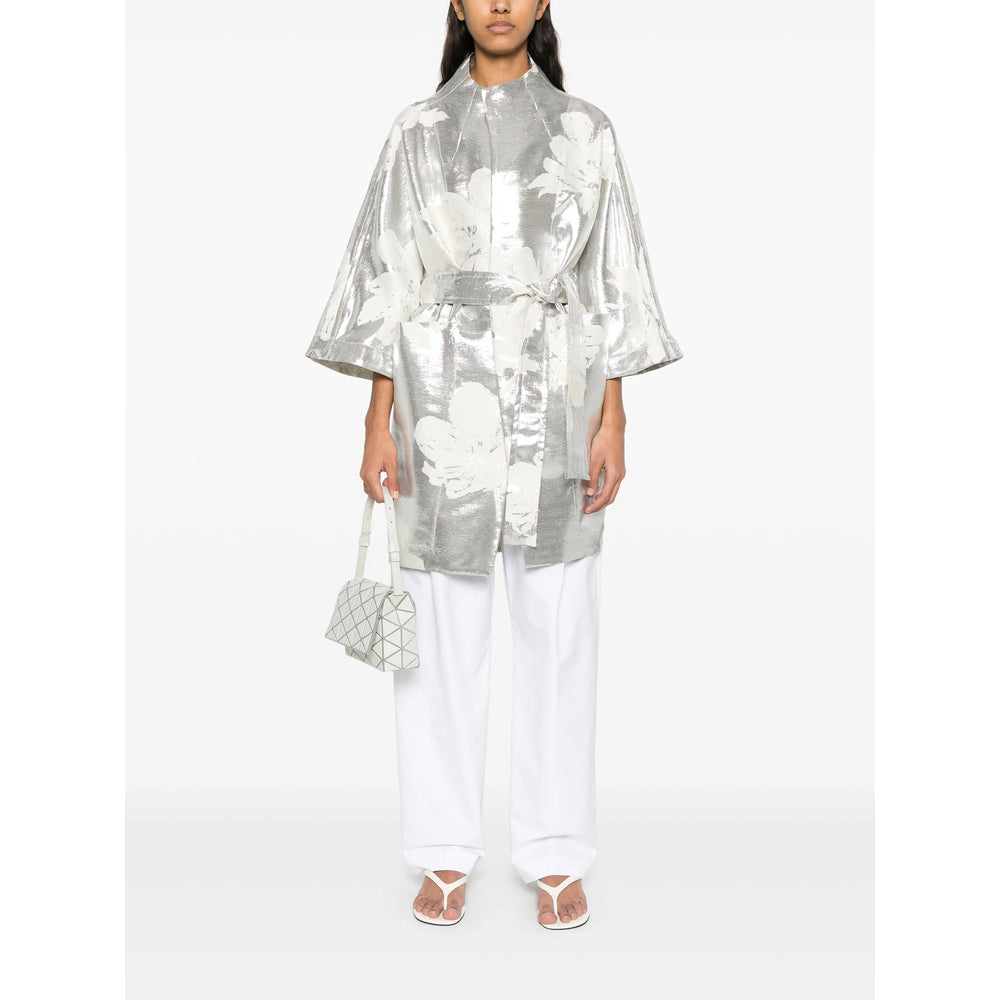 Gianluca Capannolo Coats - White, Silver | 025bcd6276ef60b876ff438f4f1d96ee77639be1