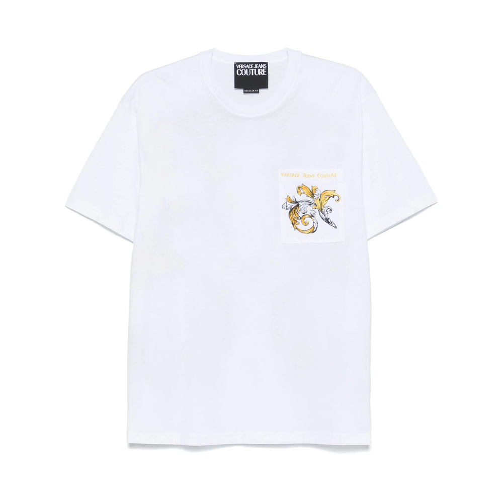 Versace Jeans Couture T Shirts - White | 03a31a6780b95a7af6465bf3dde23d23801fc8c5