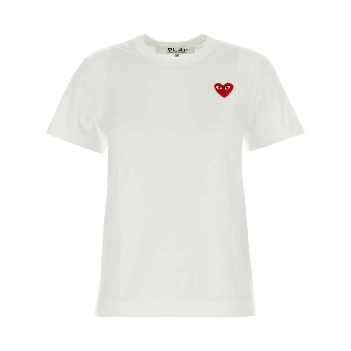Comme Des GarÇOns Play T Shirts - White | e68a83a6232513cf30435166c57e649fd9adb534
