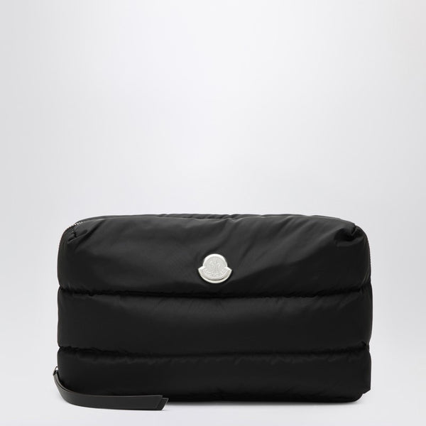 Caradoc Beauty Case In Quilted Black Nylon