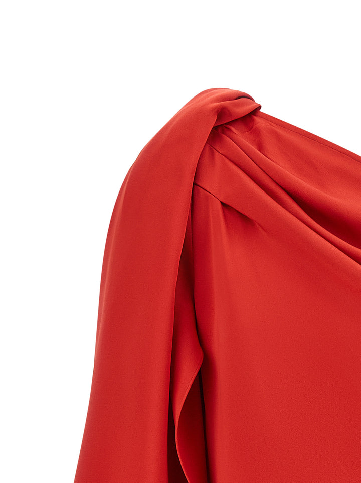 Stella Mccartney One-Shoulder Dress Dresses - Red | 30ac31489138c1fd696fe337b32fb5738665e0ae