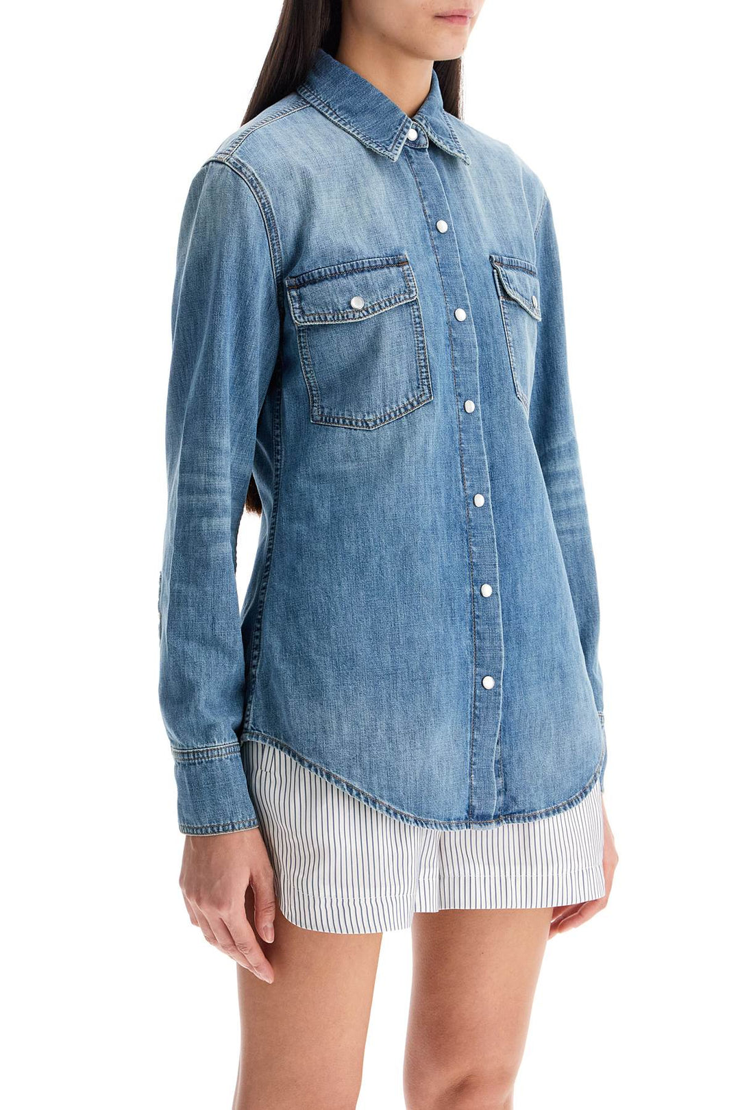 'Vintage Wash Denim Shirt'