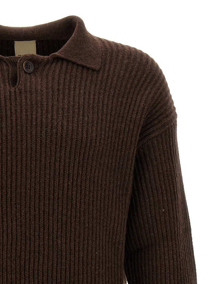 Ribbed Sweater Sweater, Cardigans Brown