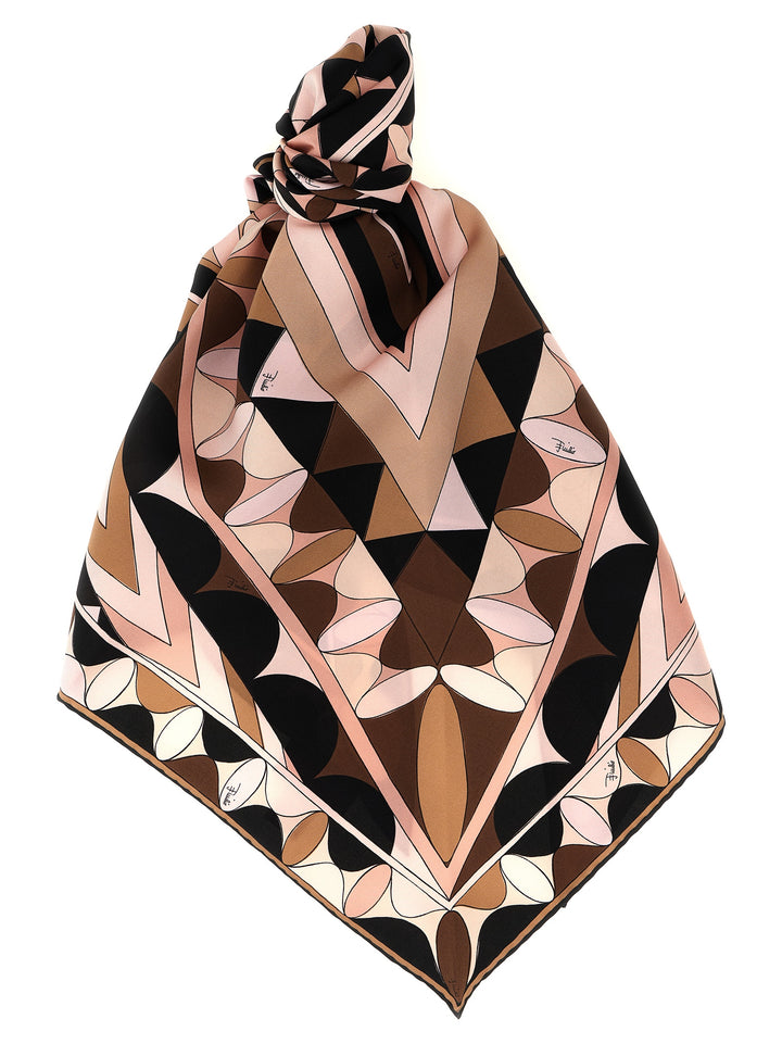 Emilio Pucci Triangle Scarf Scarves and Foulards - Pink | e91e703701653640a174736b27ba4cafd29fb40b