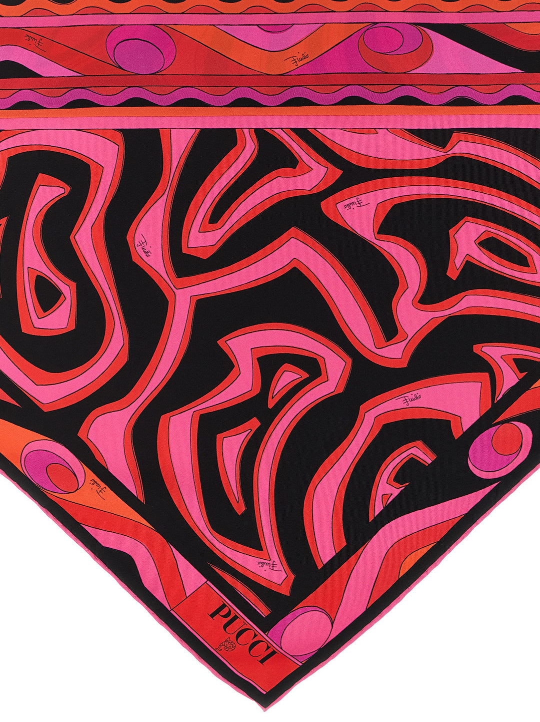 Emilio Pucci Triangle Scarf Scarves and Foulards - Fuchsia | 5010f2cf615261958889c7ac7ec3ebdd95df315a