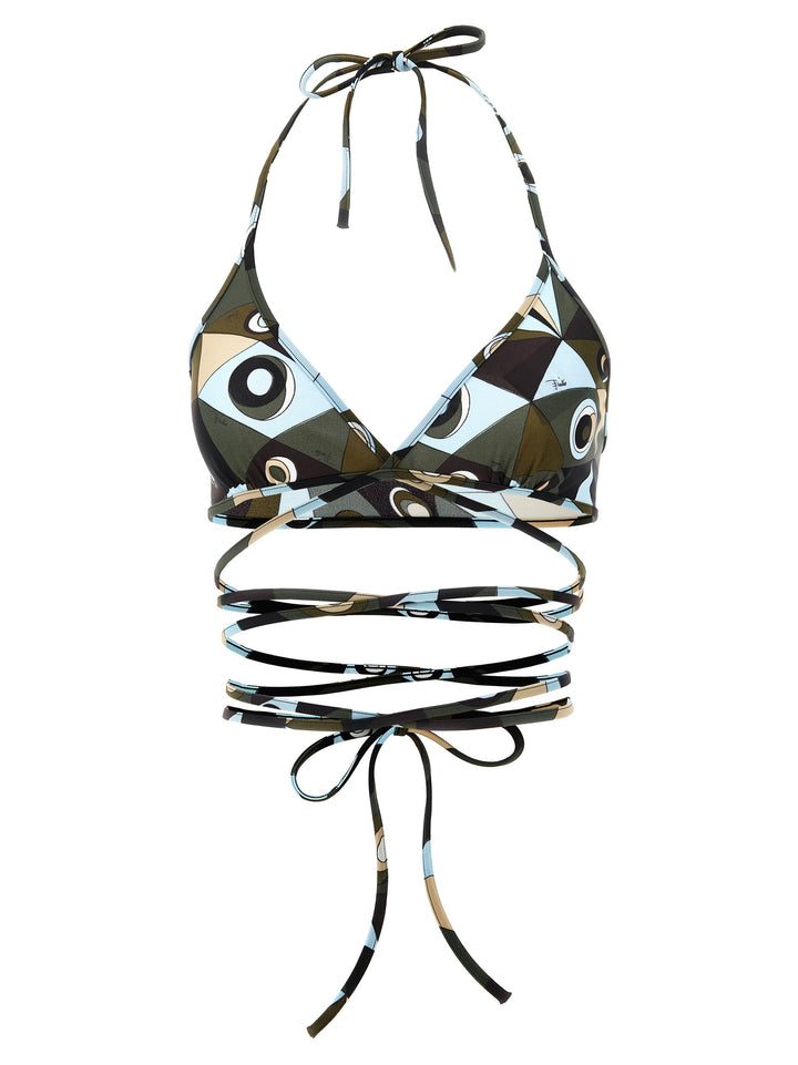 Emilio Pucci Triangle Bikini Top Beachwear - Multicolor | e32fc454d75490791775573f548bf812b2dd1bd2