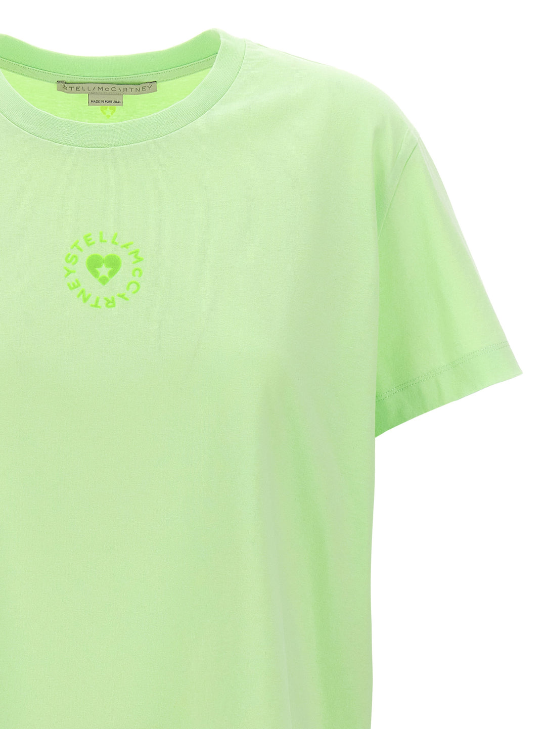 Stella Mccartney Iconic Mini Heart T-shirt - Green | 323edf569d8d0ce828af53f2b04342b6e40c03a1