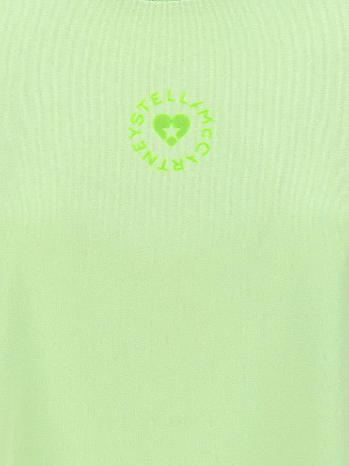 Stella Mccartney Iconic Mini Heart T-shirt - Green | 543e37da6f82159fdf64d1f0b98d5b55487cc60e