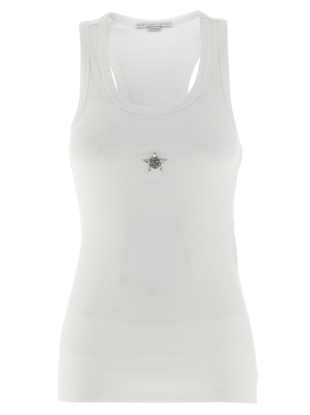 Stella Mccartney Crystal Mini Star Tops - White | 3af2954f9f0aaba79cfcd1d85d670961e1aec2ea