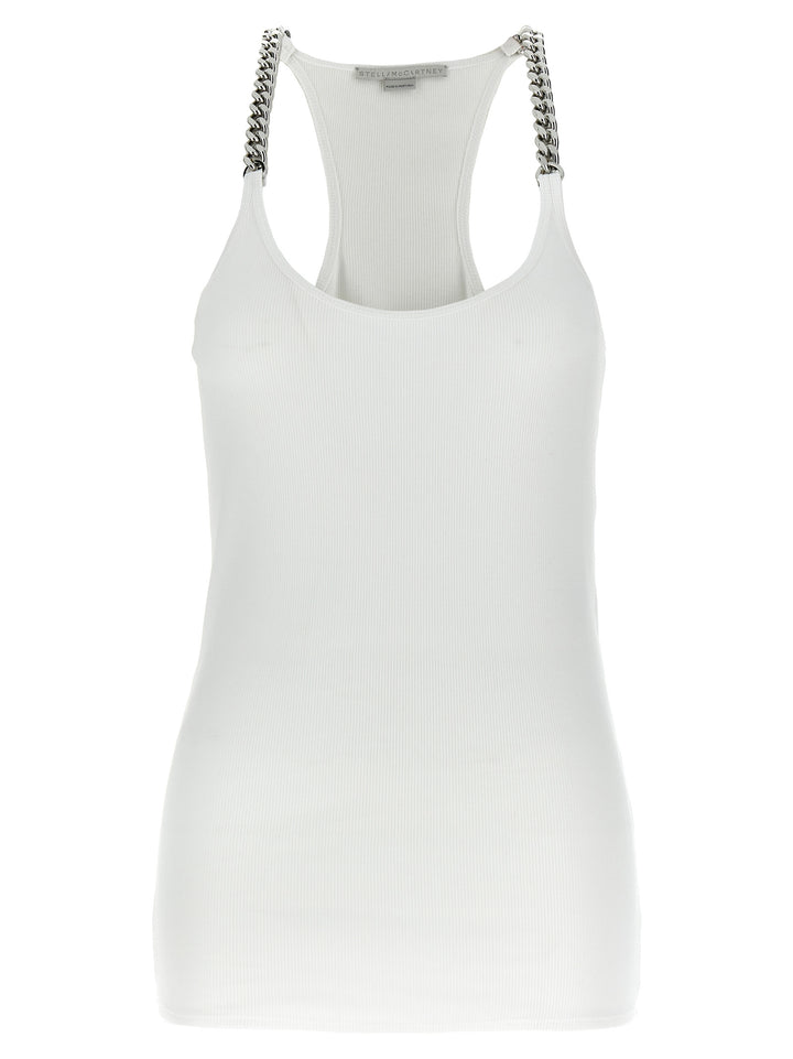 Ribbed Tank Top Tops White