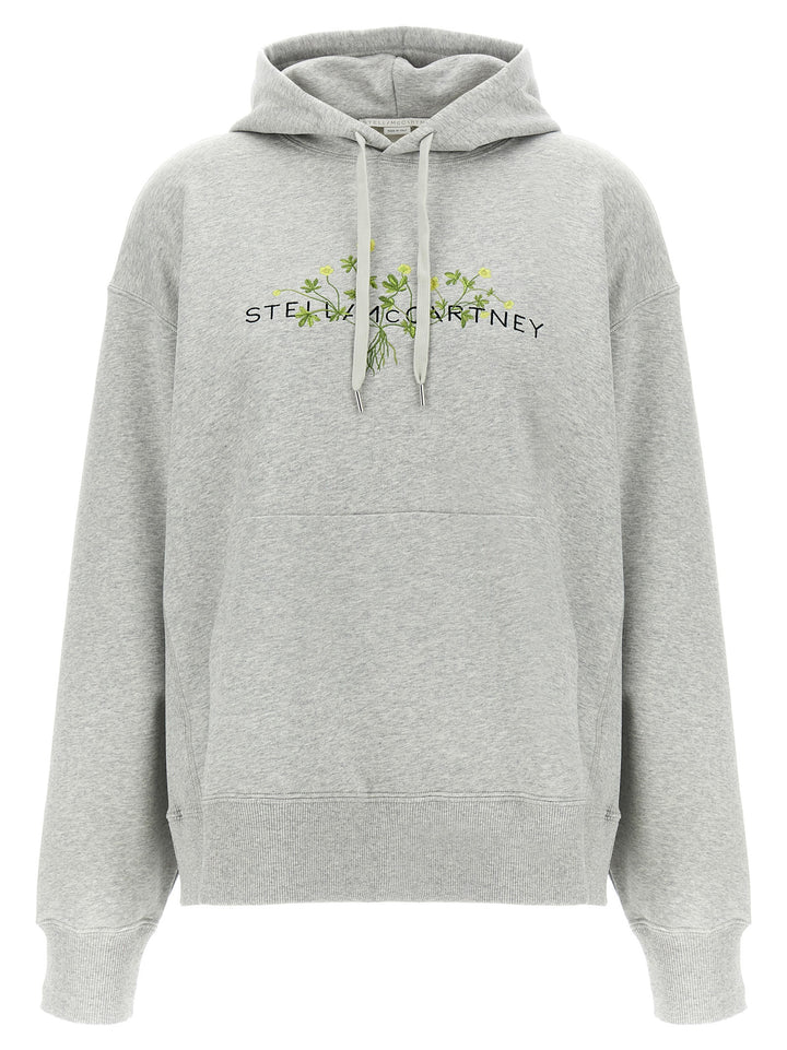 Logo Hoodie Sweatshirt Gray