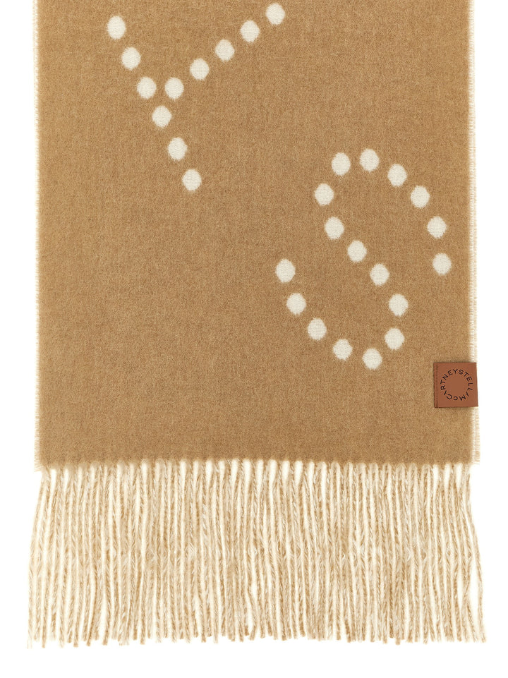 Stella Mccartney Big Logo Scarves and Foulards - Beige | bf0e665920554b26676ee965f0d280737d592e19