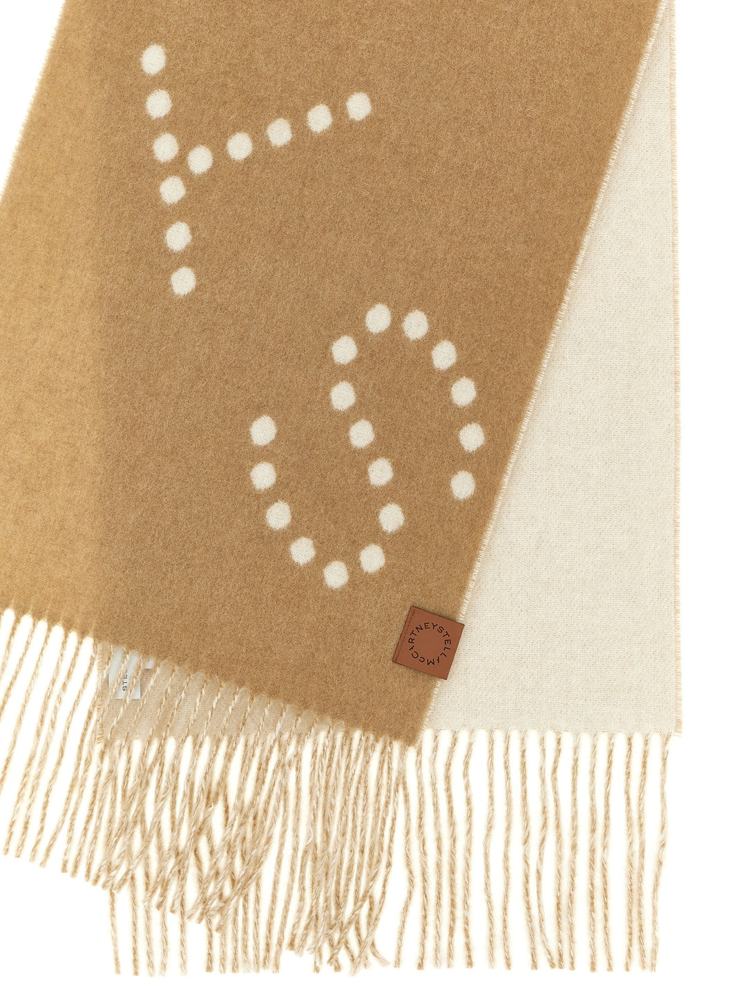 Stella Mccartney Big Logo Scarves and Foulards - Beige | 4b94bc48329d08fc97b723d8f9d00ef5d99cda4d