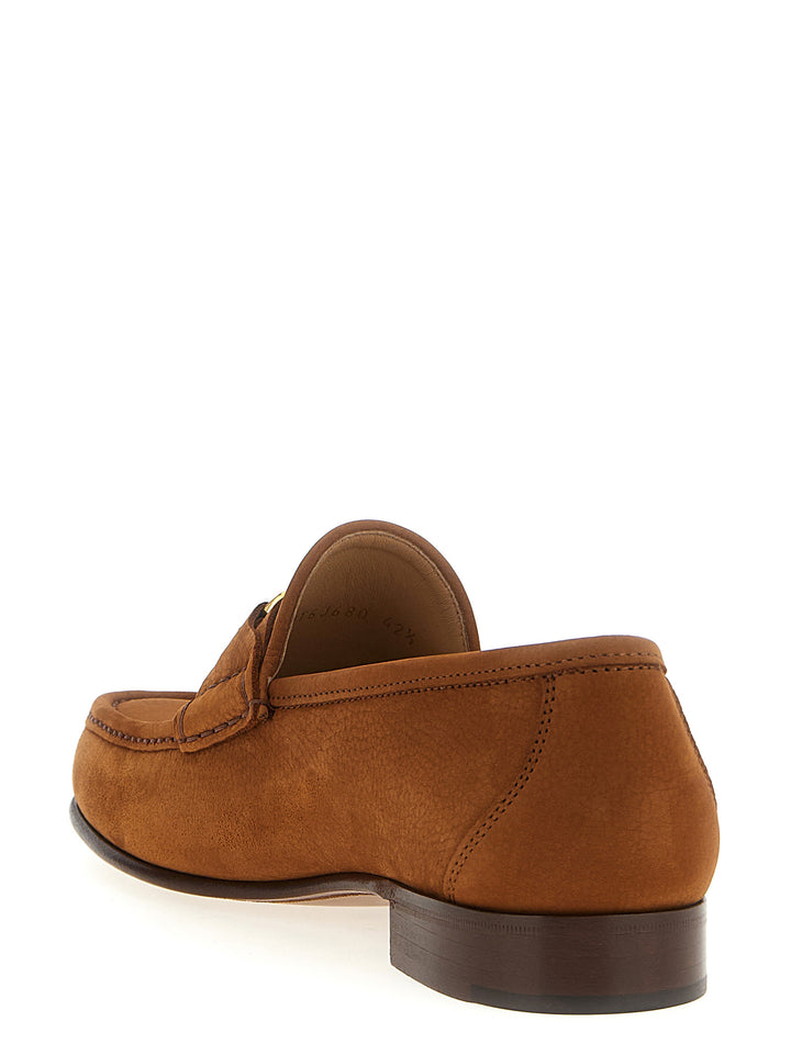 Valentino Garavani Vlogo Signature Loafers - Brown | 3635d66dcc1ab03f3cc93ecbc3d9e6c2ab28baea