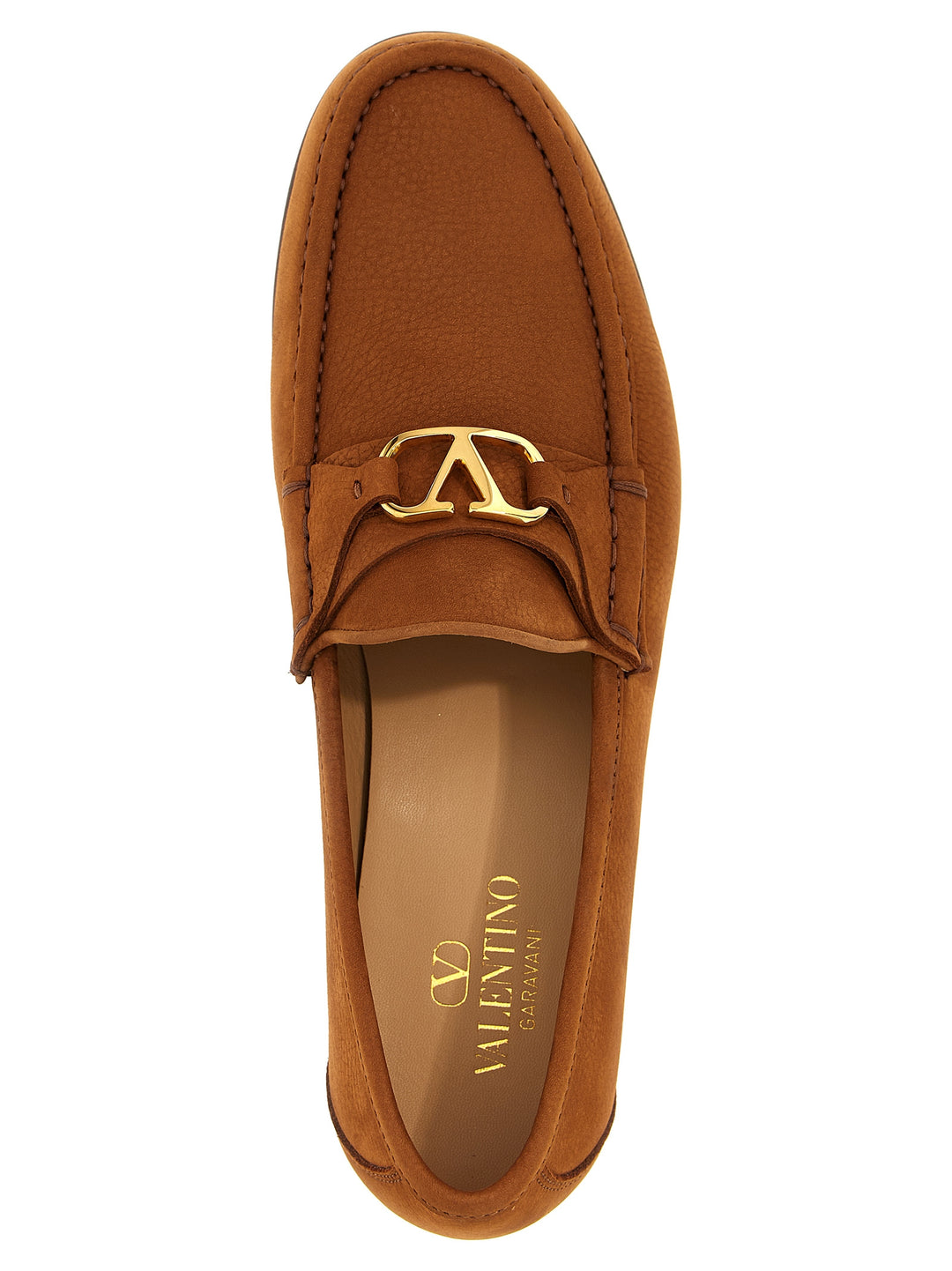 Valentino Garavani Vlogo Signature Loafers - Brown | 214f83efce7ed8882ea74fe530ac78eee0b867ce