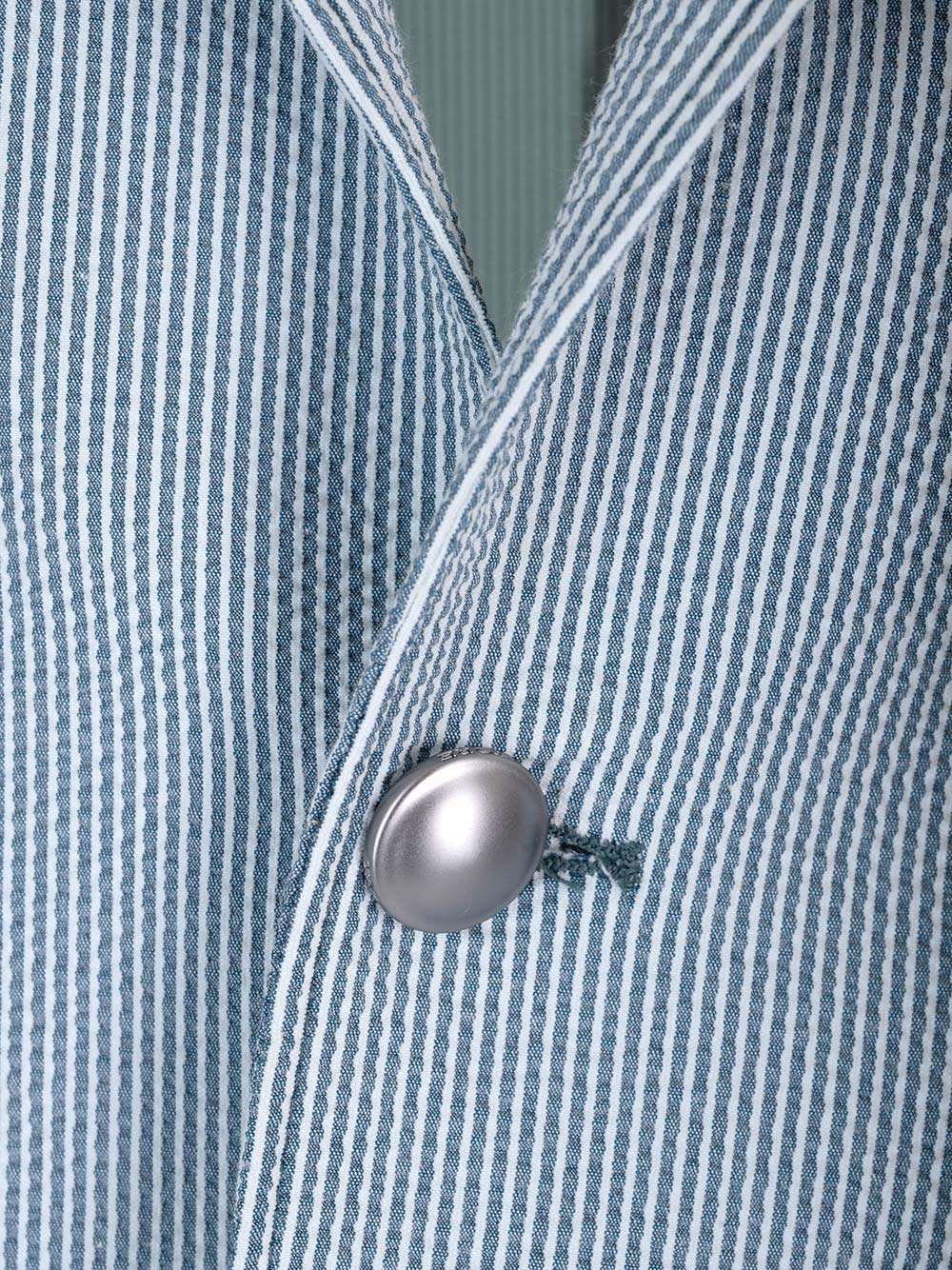 Seersucker Blazer Jackets Blue