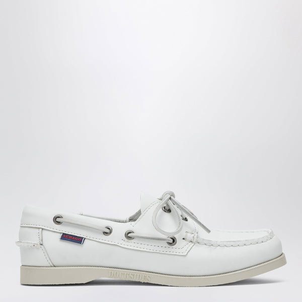 Portland Women's Boat Shoes In Leather, White
