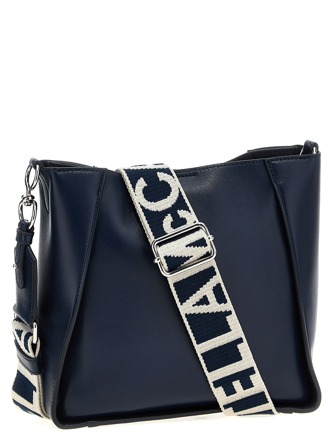 Logo Shoulder Strap Crossbody Bags Blue