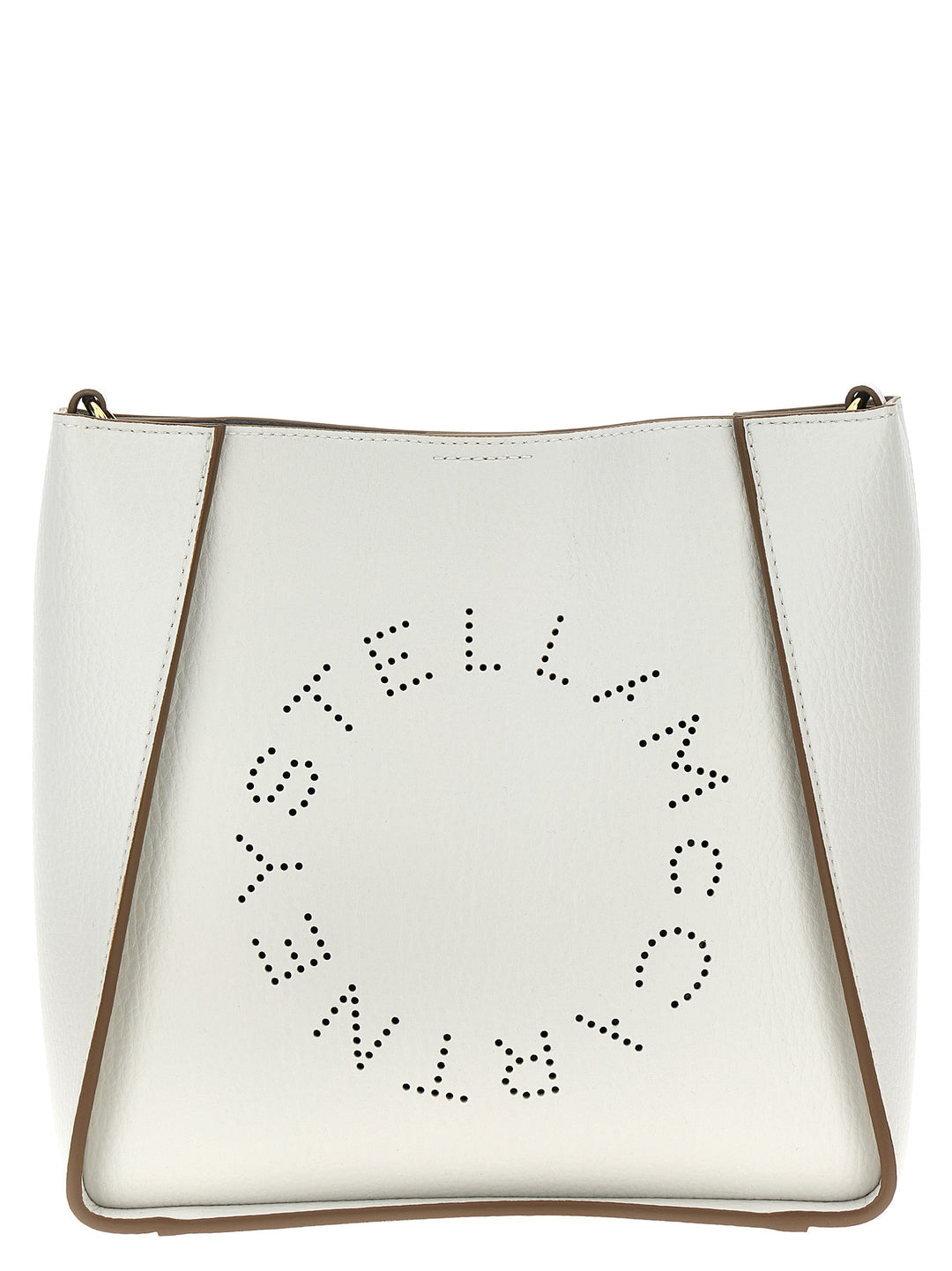 Logo Shoulder Strap Crossbody Bags White