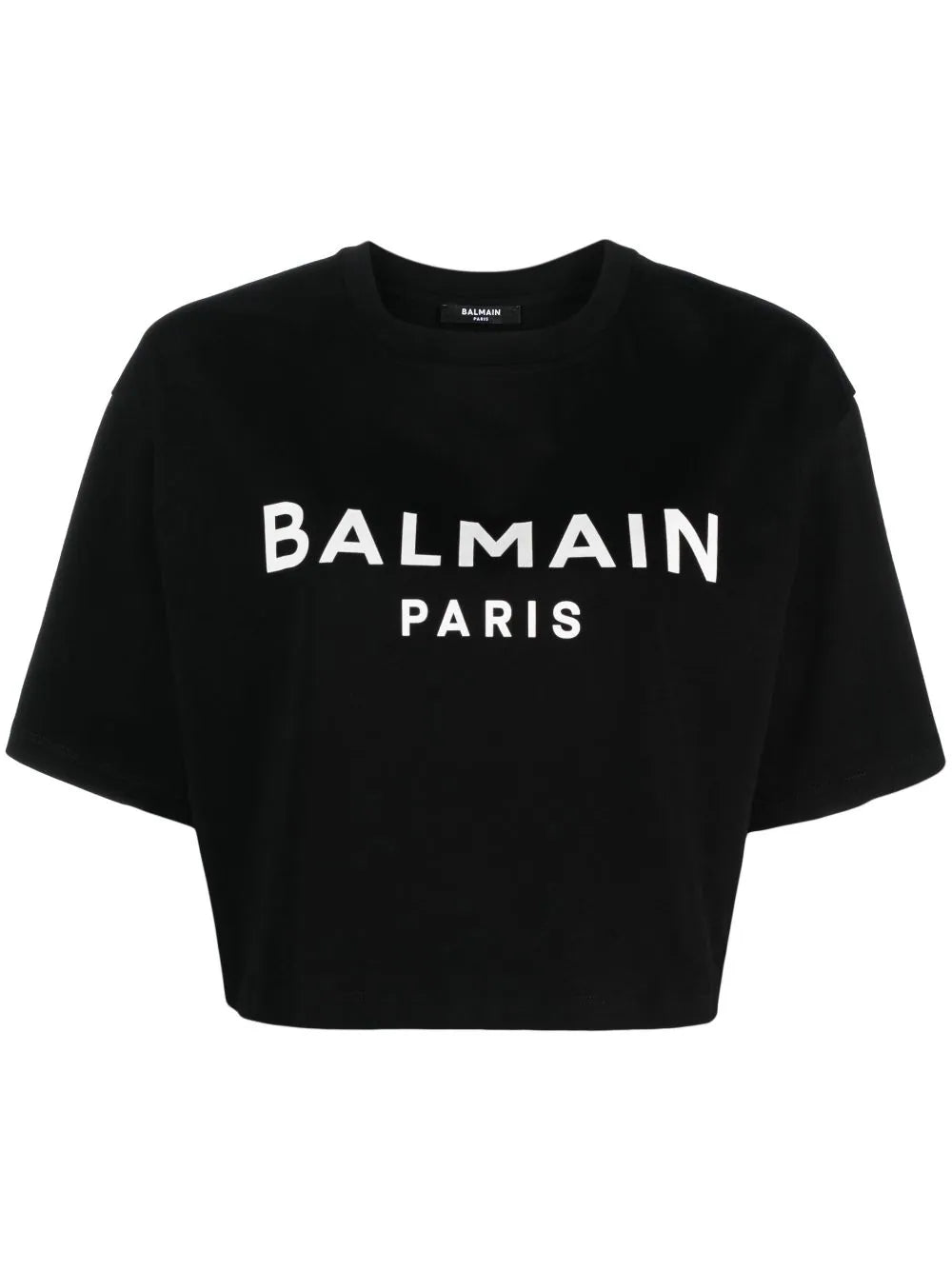 Balmain printed cropped tshirt