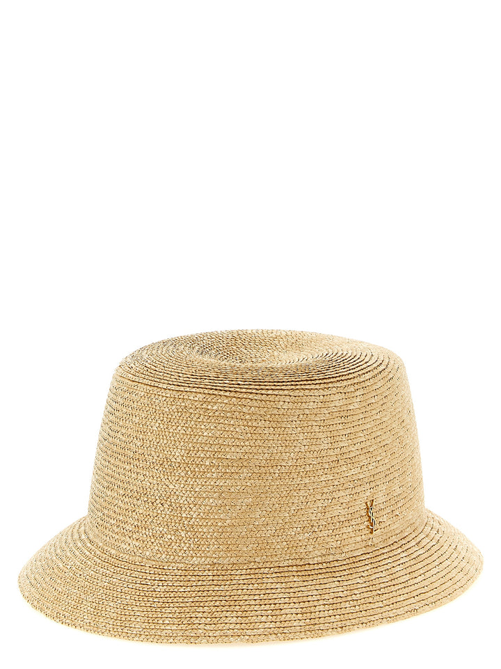 Saint Laurent Cassandre Hats - Beige | 98e85a6a64bfb713efd6471604169743717392a4