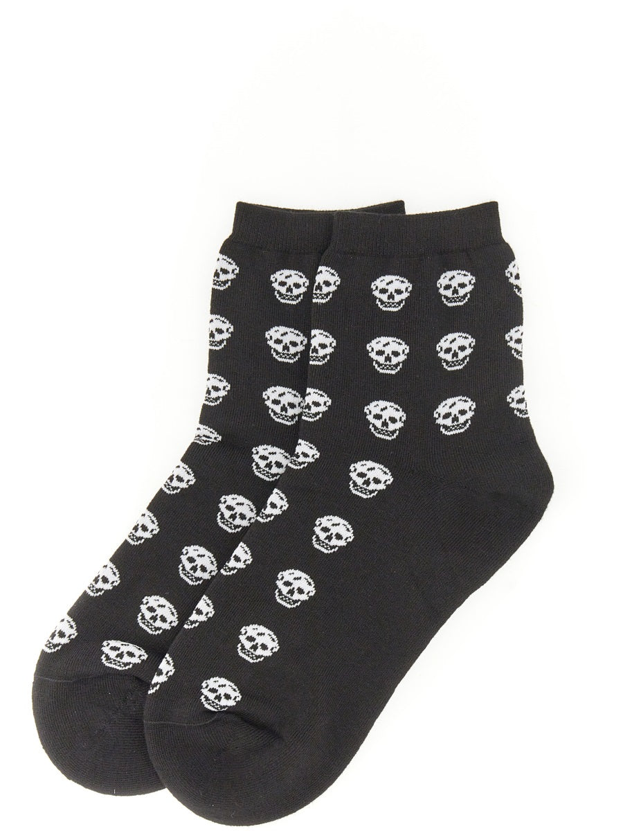 Alexander McQueen Socks - Black | Wanan Luxury