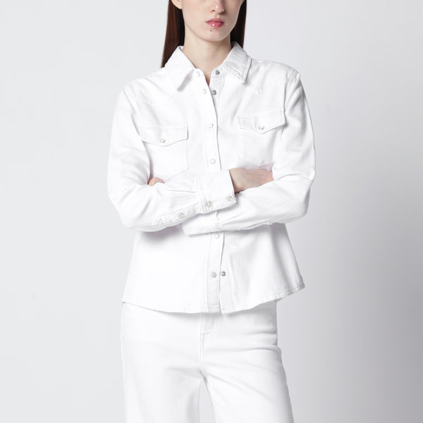 White Rigid Denim Shirt