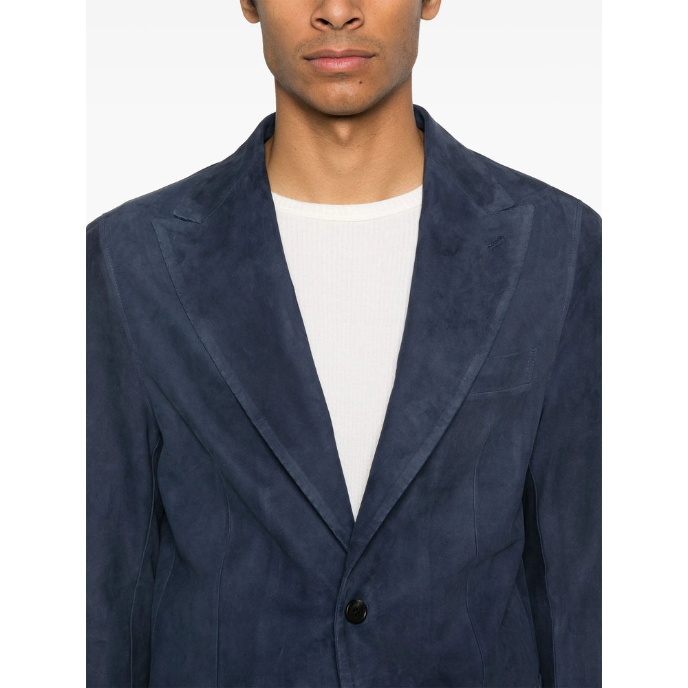 Rifugio Leather Outerwears - Blue | 73b4f625705cc23e5199d9172dff84072ade8989