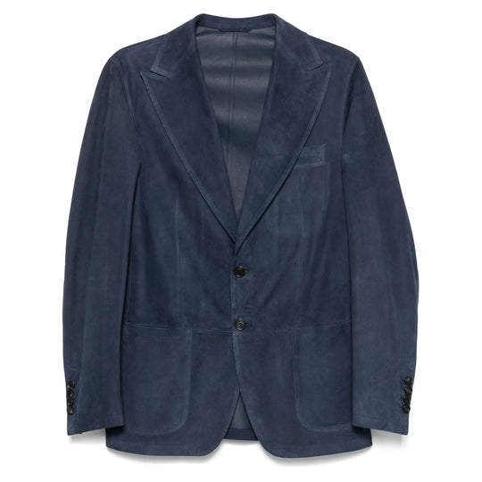 Leather Outerwears Blue