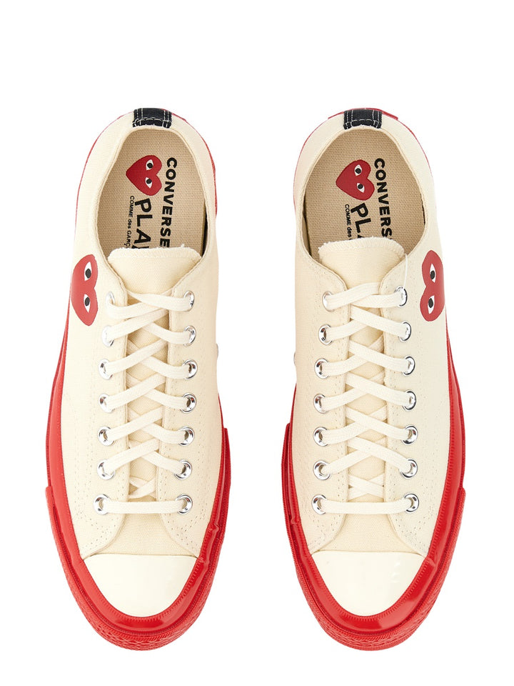 Comme Des Garçon Play x Converse Sneakers - White | Wanan Luxury