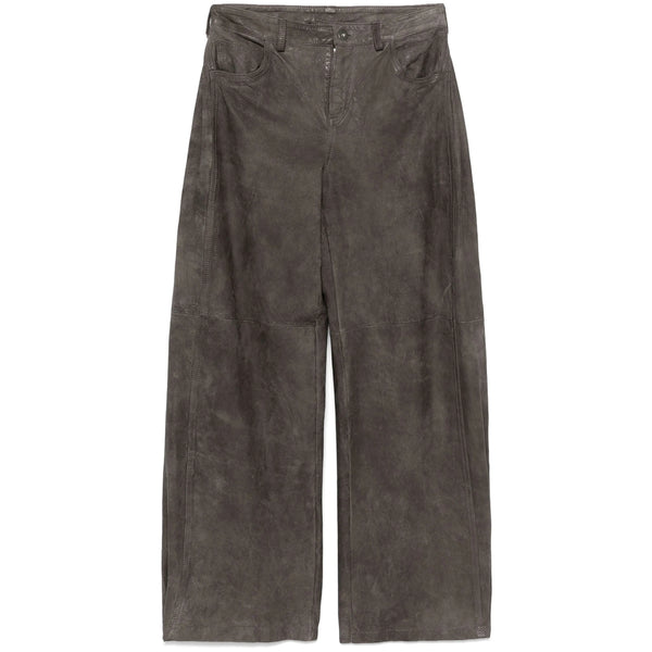 Leather Pants Gray