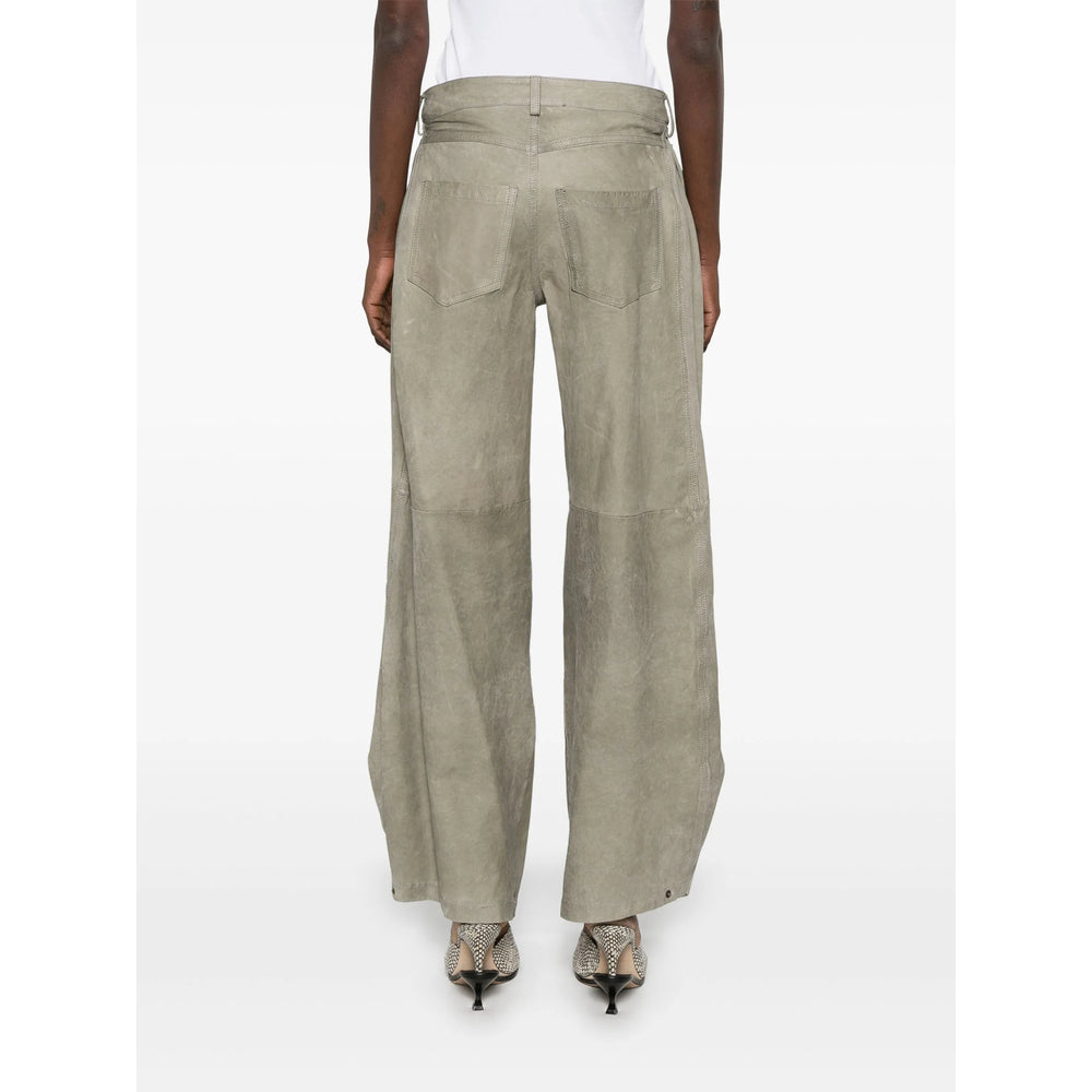 Salvatore Santoro Leather Pants - Green | 176fccf1a8390666027c265e79eaf42f2548ba3b