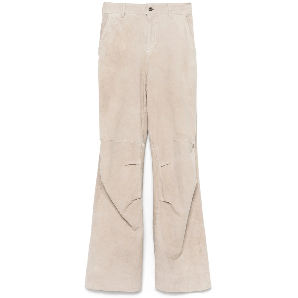 Salvatore Santoro Leather Pants - Gray | de03b9f149537bce17ef768bb14cc4919231b643