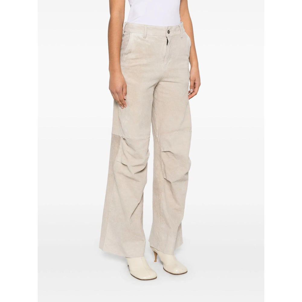 Salvatore Santoro Leather Pants - Gray | 0dd4e2aae6f579cb3519f734633b428d3fc695b9