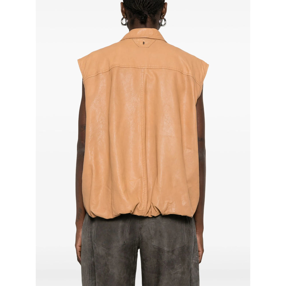 Salvatore Santoro Leather Waistcoats - Brown | 144897e8578b04e5460ab1d0669bec121d047edd