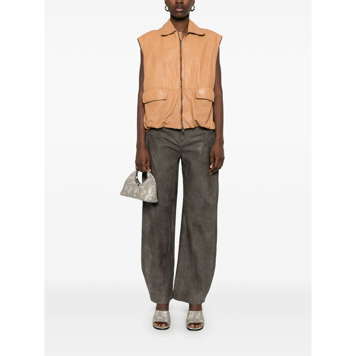 Salvatore Santoro Leather Waistcoats - Brown | 3bda4eb9c58a12987b0025469851e36e5e4ef05c