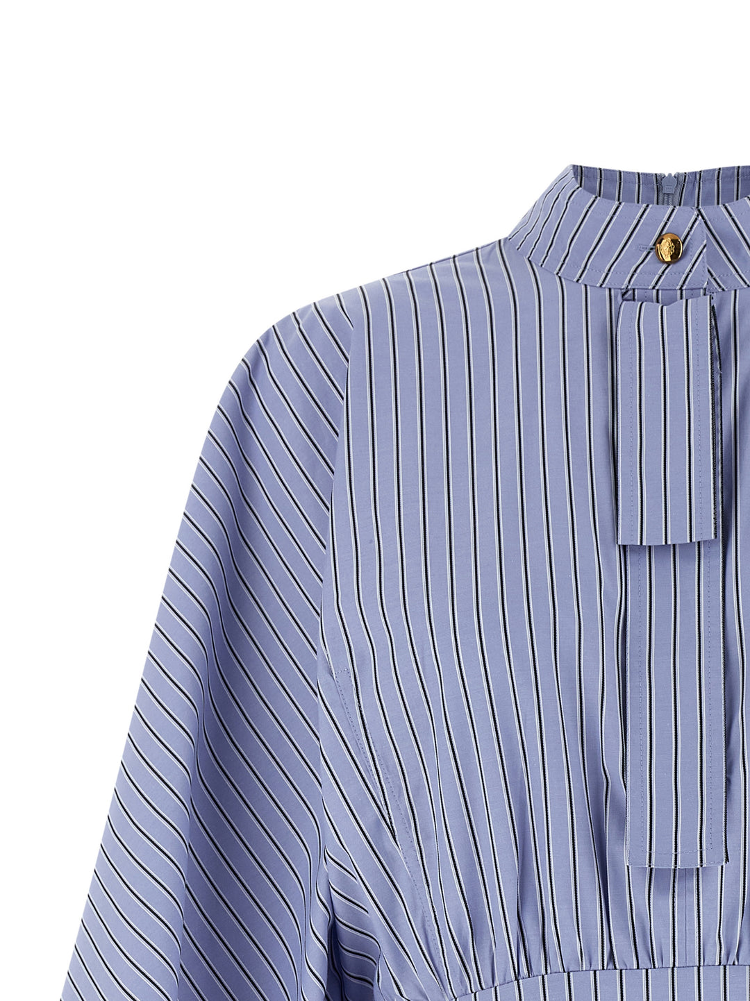 Zimmermann Drawstring Stripe Mini Dresses - Light Blue | aed22c46ed698b8a082f37c1700ec63394368fda