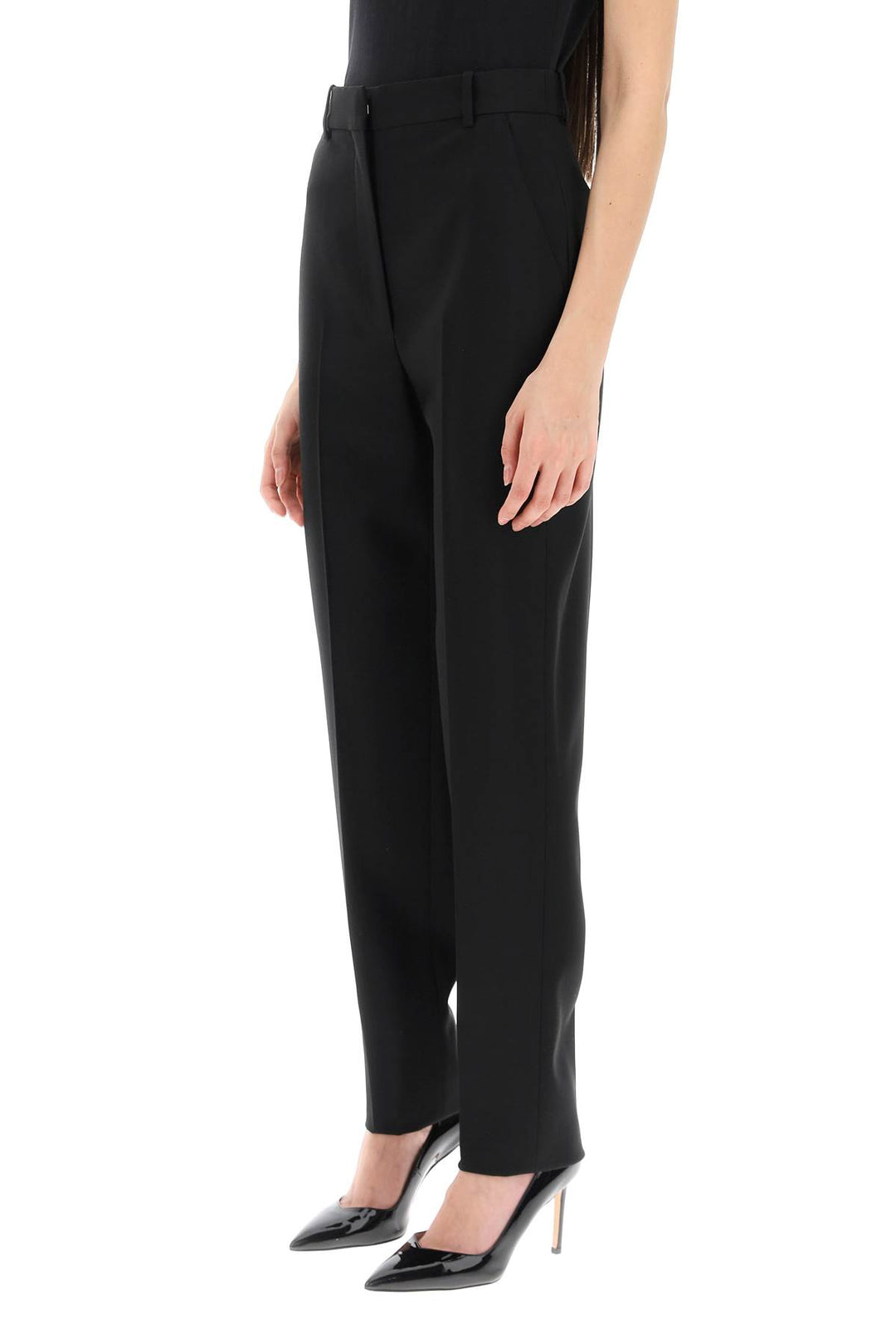 High Waisted Cigarette Trousers