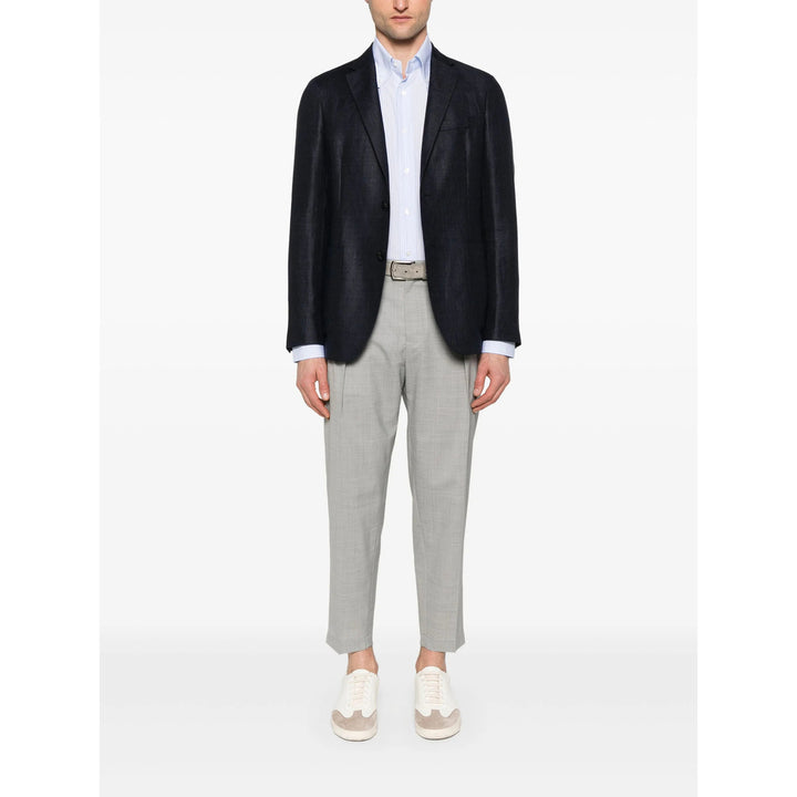 Mazzarelli Shirts - Blue, White | 48f32a2c1fbb97284cbe4e241b36c7bc92f61fc5