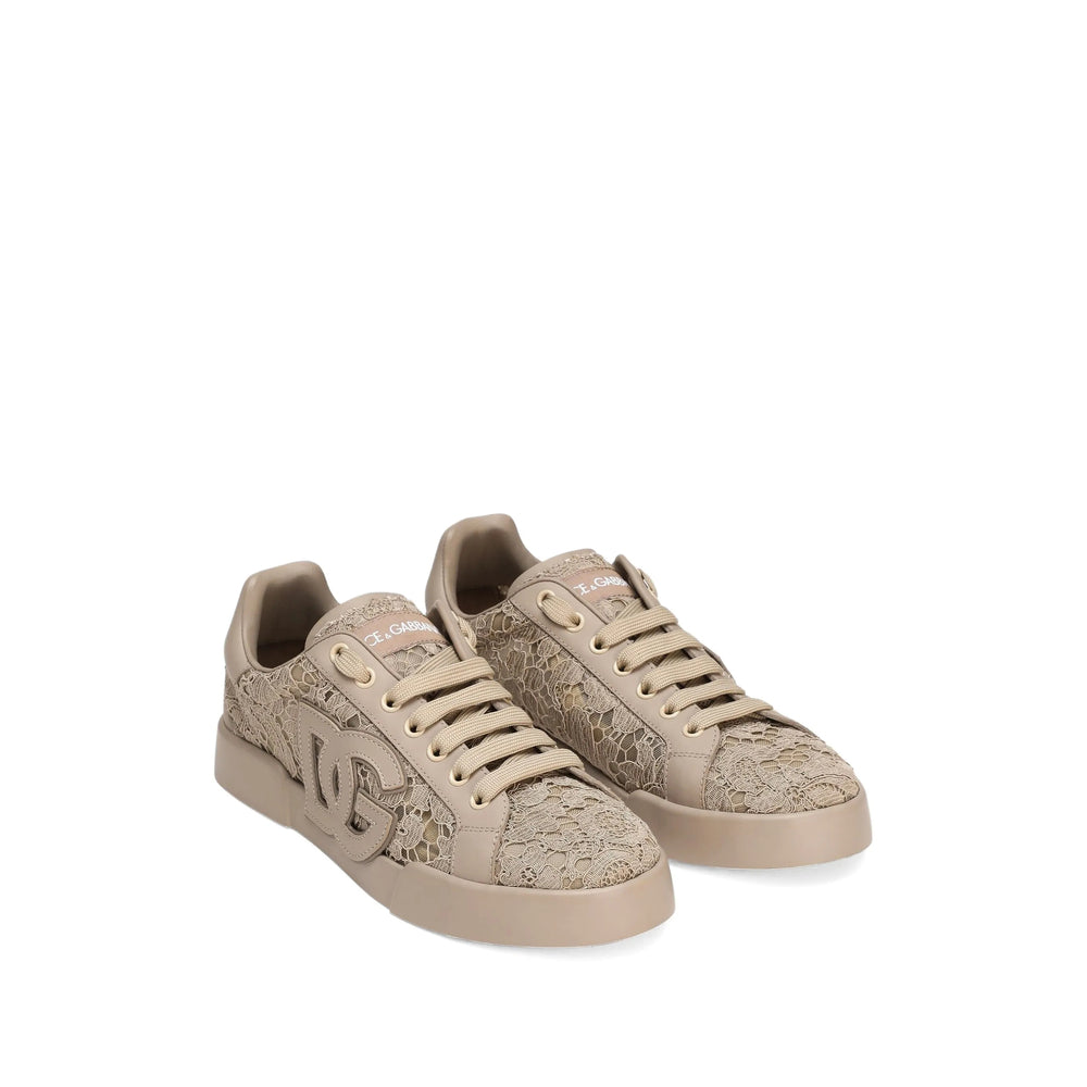 Dolce & Gabbana Sneakers - Neutral | Wanan Luxury Dolce & Gabbana Sneakers - Neutral | Wanan Luxury