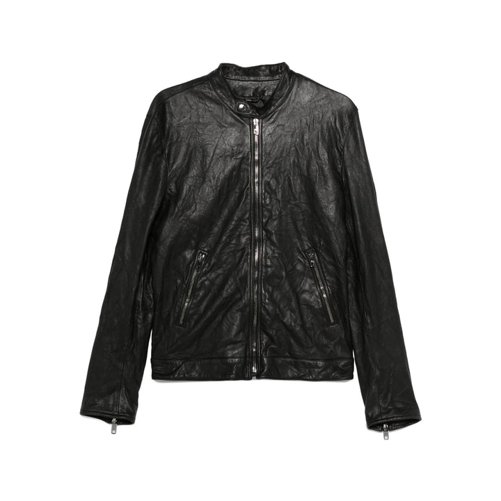 Dolce & Gabbana Leather Outerwears - Black | 509c520884325f021833a14d755b463a93bc21d6