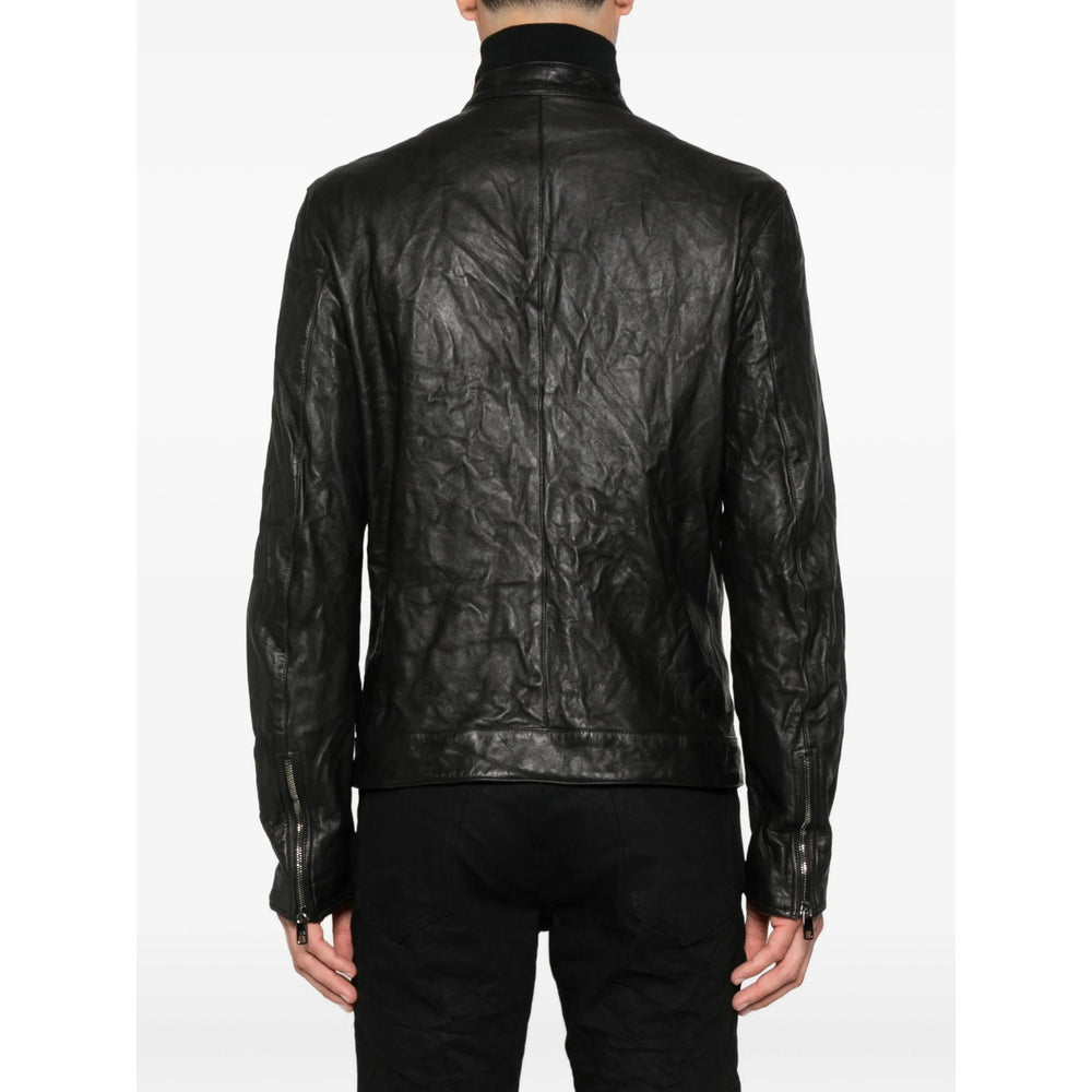 Dolce & Gabbana Leather Outerwears - Black | ee428c873b012f705538da8162bc5ecb2a3bbe30